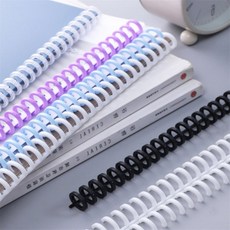 쥬넛 셀프제본 바인더링 제본링 노트제본, 블랙 10mm