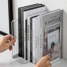 올샵플러스 북엔드책꽂이 라인 L자 북엔드 2p세트화이트