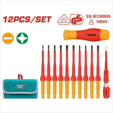 TOTAL 絕緣可替換電工起子組套, 1個