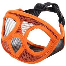 短吻犬專用防咬嘴套, 橘色, 1個