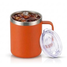 도로 보온 보냉 텀블러 머그컵 355ml 6색, 오렌지, 1개