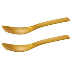 호쿠리쿠알루미 부드럽게 퍼지는 아이스크림 스푼, 2개, 크리스탈 골드