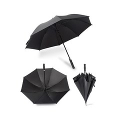 가벼운 대형 자동 골프 장우산 VIP 의전용우산, 블랙, 1개