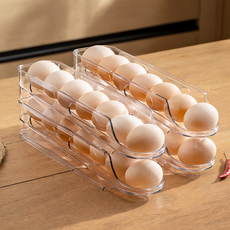 루이쉘 자동 롤링 분리식 계란 트레이, 1개, 투명
