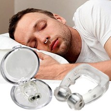 실리콘 코 자석 비강 확장기 심한 코골기 방지기 클립, 1개