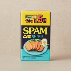 스팸25% 라이트, 120g, 5개