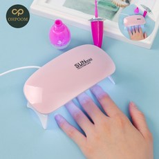 [픽앤] 네일도구 네일용품 레진공예 미니 UV LED 젤네일 램프 핑크