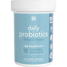 SPORTS RESEARCH Daily 600億CFU益生菌延釋素食膠囊, 1個, 30入, 30顆