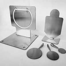 과녁판 스틸타겟 사격 연습 표적지 세트 훈련 스텐, 스윙 타겟+소인 타겟 3개 보내기, 2. 스윙 타겟+소인 3개, 1개