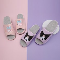 쿠로미 페이스 거실화, 핑크, 1개