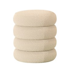 온더루프 부클레 패브릭 스툴, 1개, 베이지