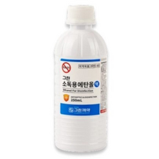 그린제약 소독용에탄올 상처소독 소독약 살균제, 1개, 250ml