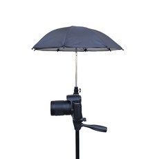 카메라 우산 촬영 용품 방송 DSLR 비 차단 클램프 야외 라이브 스트리밍 고정형, 1개, C.조절형 + 직경 38cm