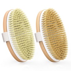 POPCHOSE 핸드 바디 브러쉬 샤워 브러쉬 타원형 우드 + 사은품, 3개, 2개입