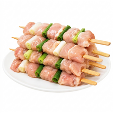 2배 두툼한 25cm 닭꼬치 닭다리살 캠핑 파닭꼬치, 500g, 2세트