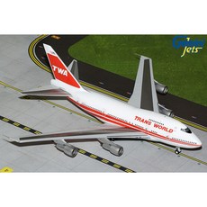 GeminiJets 環球航空 TWA B747SP N58201 1:200 飛機模型，經典航空收藏，精緻仿真擺件, 1個