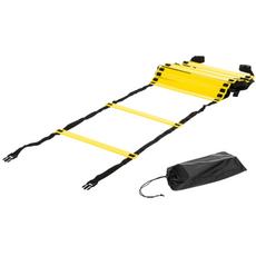 LEZER 敏捷梯 訓練繩梯 敏捷訓練梯 速度梯 靈敏梯 附收納袋 台灣製造, 黃色, 1個