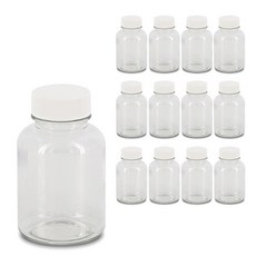 플라포유 휴롬 180 원형 쥬스 페트병 12p 1세트 흰색캡, 12개, 180ml