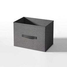 소웰홈 패브릭 다용도 수납함, 1개, 다크 그레이A