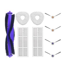 나르왈 프레오 Z10 / 울트라 로봇 청소기용 교체 액세서리 키트: 14팩 부품 메인 브러시 사이드 필터 먼지 봉투 걸레 패드 예비 부착물, 1 Black