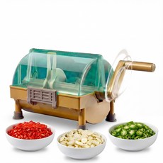 절단의 달인 업소용 편리한 탕파절단기 식당 채소 절단기 야채 탕파기 컷팅, 1개, 연두색