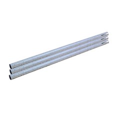 品樂生活 層架專用電鍍銀鐵管, 1個, 60CM 上管  (附管塞x1)