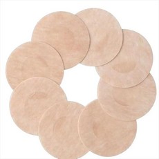 GIGGSKZE 200개(100쌍) 페이스티 일회용 커버 스티커 - 뉴트럴 컬러 브라운