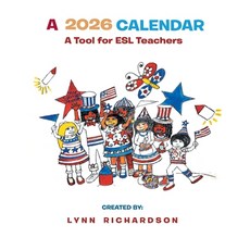 (영문도서)A 2026 Calendar: A Tool for ESL Teachers Paperback, Salo Lynn Arts, English, 9781971439006