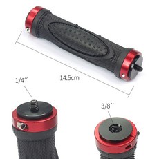 범용 핸드헬드 바 홀더 카메라 그립 로드 나사 안정기 삼각대 짐벌 1/4 DSLR 인치, Rubber Grip A, 1개