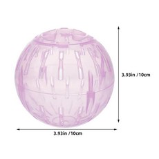 햄스터 운동 공 작은 애완동물용 롤링볼 투명 플라스틱 러닝볼 케이지, 1개, 1. pink