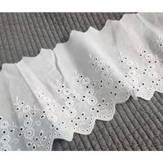 혜인천 아사면레이스 이중민들레2 color 3종, 백아이보리 1필(14마), 1개