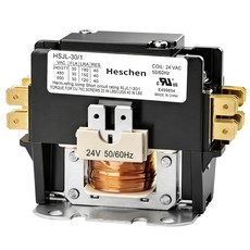 Heschen HVAC 모터 컨택터 HSJL-301 1P 30A 24VAC 5060Hz 에어컨 히트 펌프 냉동 시스템 UL 목록에 포함됨, 2P 30A 120VAC