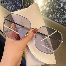 DFMEI 太陽眼鏡女ins韓版墨鏡女潮大臉圓臉顯瘦夏季顯瘦大框墨鏡