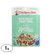 치킨오브더씨 자연산 가벼움 참치 샘물에 담근, 1개, 70g