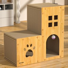 REDPUPPY 貓用 Nekoya Mohi 貓抓屋, 單一顏色, 1個