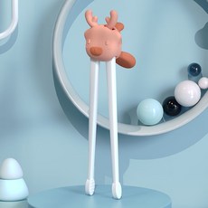 學習筷/虎口練習兒童筷子/兒童學習筷/貓咪學習筷/學習筷子/練習筷/兒童學習筷子/筷子/寶寶學習筷/輔助筷/糾正, 1個, 虎口(粉色), 粉色