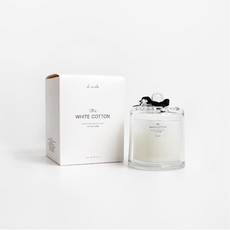엘캔들 화이트 코튼 아로마 캔들 향초 자캔들, 1개, 230g, 베이비파우더