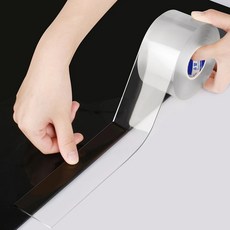 단면 나노 테이프 투명 충돌 방지 보호 접착 테이프 청소 가능 주방 욕실 용품 테이프, 20mm, 3M, 1개