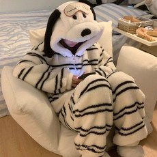 라엘드 강아지 동물잠옷 상하의 바지세트 수면잠옷 빅사이즈 캐릭터 가운 입는담요