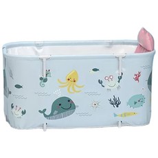 成人加厚保溫折疊浴缸 (免充氣/桑拿桶), 海底世界