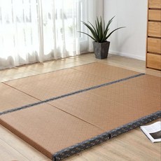 왕골돗자리 접이식 두껍고 부드러운 다다미 매트 고급 여름 등나무 바닥 시원한 마루판, 리지 3cm