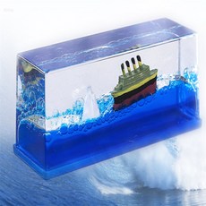 물멍 인테리어 대시보드 타이타닉 뒤집어지지않는배 차량용 소품, 무적의타이타닉