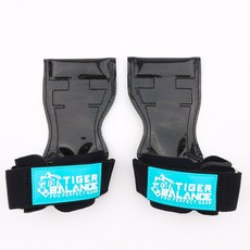 타이거밸런스 헬스그립 헬스스트랩 스트랩, 블랙(로고 민트), 1세트