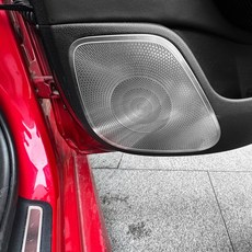 KIA Stinger 2018-2023 용 4PCS 자동차 Fascias 사운드 혼 패널 트림 인테리어 도어 스피커 장식 커버