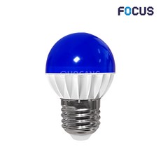 포커스 LED 컬러 인치구 4W 청색, 1개