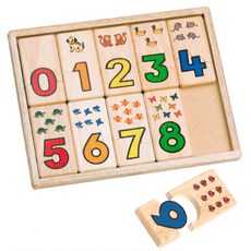 숫자블록 놀면서공부하기 원목장난감 창의력블럭, 1개