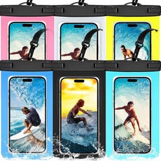 70 Years Loved 5팩 방수 폰 파우치 IPX8 범용 케이스 드라이 백 프로텍터 아이폰 17/16/15/14/13 프로 맥스 플러스 XS XR X 8 갤럭시 S25 S, 멀티컬러 6