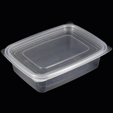 버디팩 PP 고강도 투명 사각용기 1000ml 밀폐용기 전자렌지 가능, 50세트, 1개