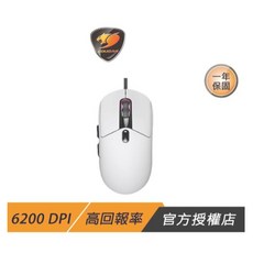Cougar 美洲獅 MINOS NEO 有線電競滑鼠 輕量設計 長效耐用 零延遲, 白色