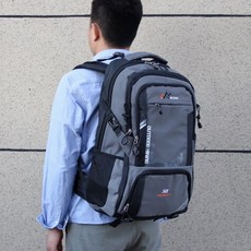 70L超大容量雙肩背包，戶外登山旅行行李包，男女通用款, 8259（50升）灰色